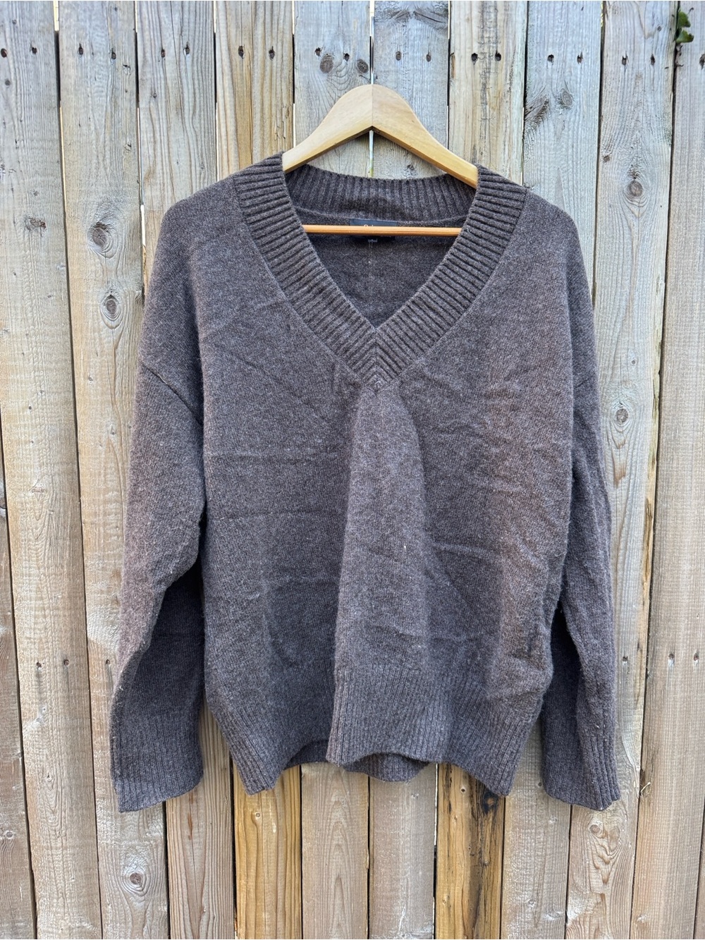 Quince cashmere oversized V-Neck Women's Sweater